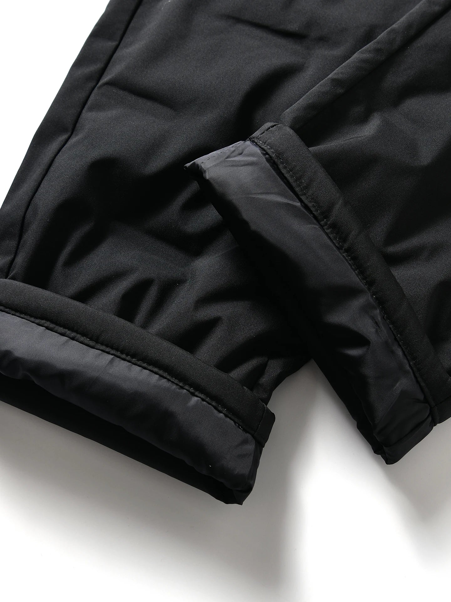 Men's Lightweight Duck down Straight Leg Elastic Waist Pants Winter Warm Casual Fashionable Polyester Fiber Long Trousers