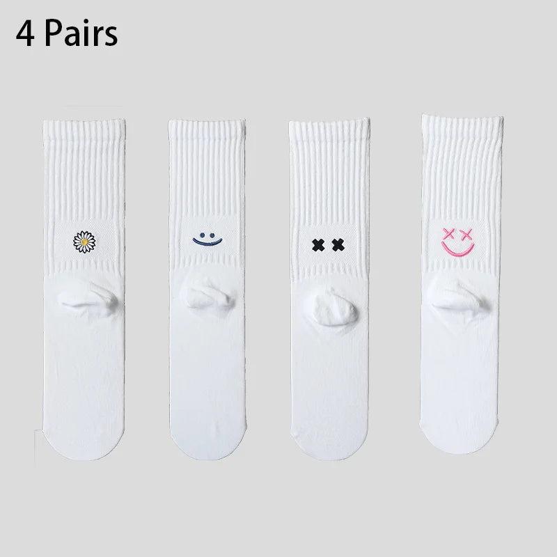 Men's Cotton Work Socks Cushioned Long Running Breathable Ankle Crew Socks Casual Socks for Men Cycling Socks
