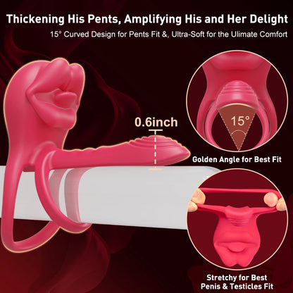 Cock Ring Vibrating for Men Male Erectile Penis Ring G-Spot Clitoris Anal Stimulator Ejaculation Delay Adult Sex Toy for Couples