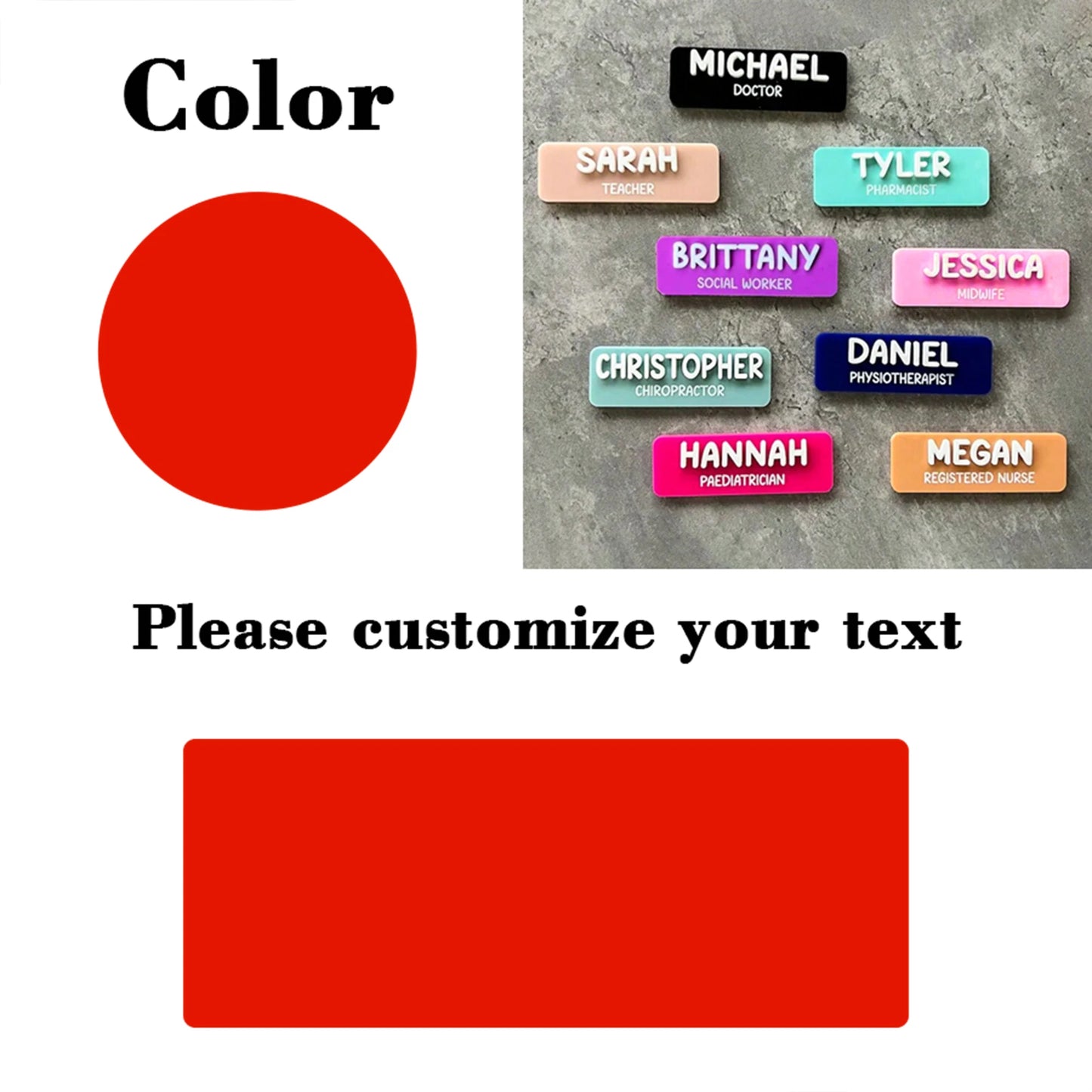 Personalized Custom Badges | Customized Personalized Name Badges | Name Badges | Educators | Nursing | Doctors | Teachers |