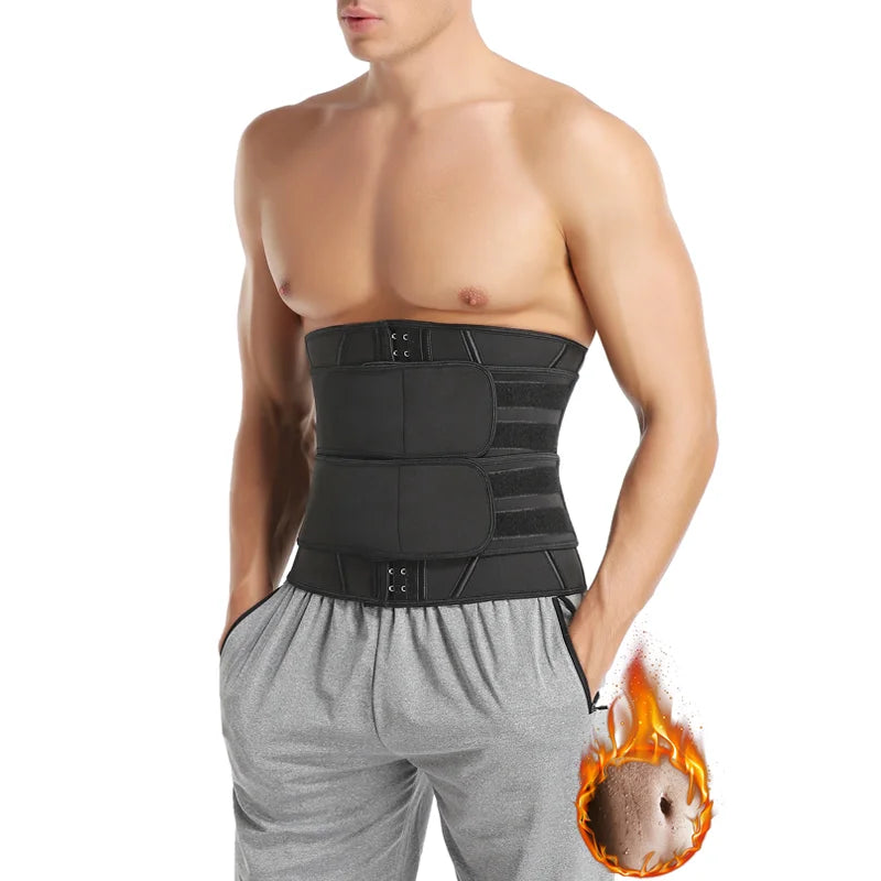 Men Waist Trainer Abdomen Slimming Body Shaper Belly Shapers Weight Loss Shapewear Tummy Slim Modeling Belt Girdle Sweat Trimmer