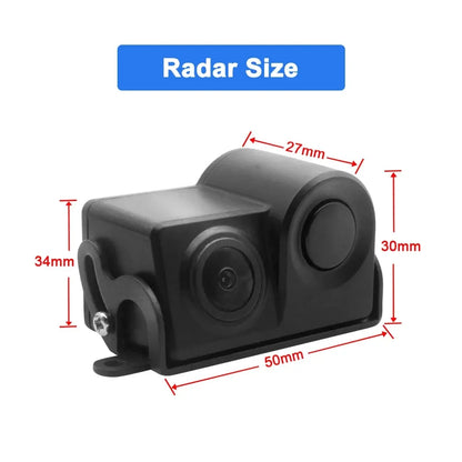 Parking Assistant System Waterproof 170°Radar Detector Sensor2in1 Sound Alarm Car Reverse Backup Rear View Camera Night Vision