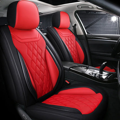 Universal Five-Seater Car Seat Covers Premium Leather Four Seasons Suitable for Most Cars SUVs Off-Road Vehicles