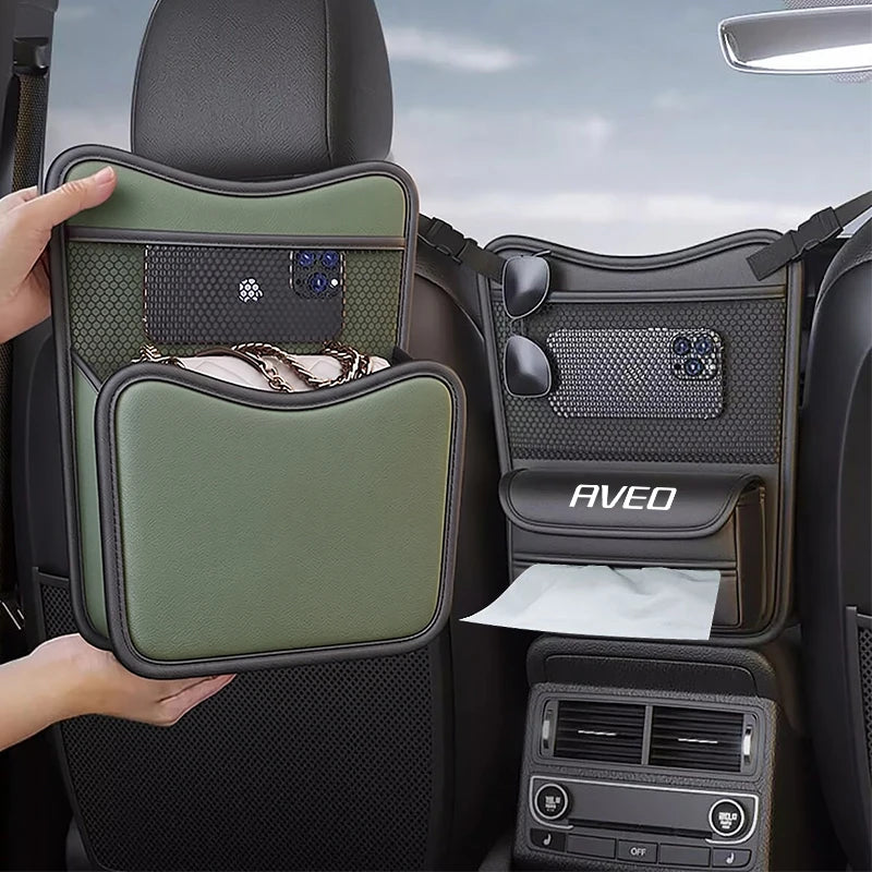 Car Organizer For Chevrolet Aveo Seat Storage Box Car Hanging Storage Bag Tissue Box Car Stowing Tidying Storage Pocket