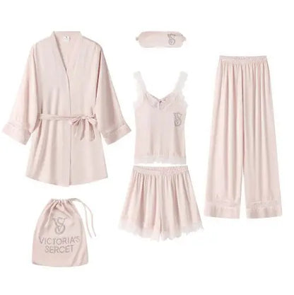 New Trim Homewear Ladies Sleepwear Chemise Sexy Womens Victoria's Secret Nightwear Underwear Pajamas Set Robe Lace
