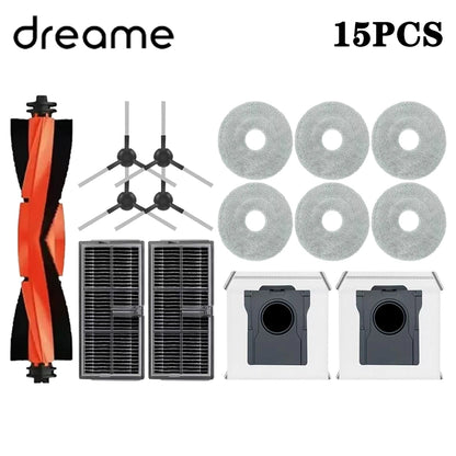 Dreame L40 Ultra AE / L40 Ultra CE Robot Vacuum Spare Parts Main Side Brushes Mop Cloths HEPA Filters Dust Bags Accessories