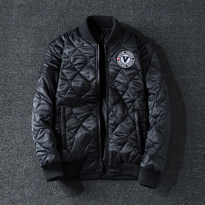 Coat Men's Air Force Pilot Jacket MA1 Autumn/Winter Baseball Suit Trendy Brand Double Sided Thickened Large