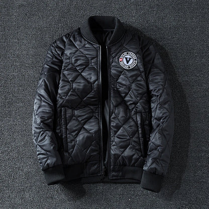 Coat Men's Air Force Pilot Jacket MA1 Autumn/Winter Baseball Suit Trendy Brand Double Sided Thickened Large