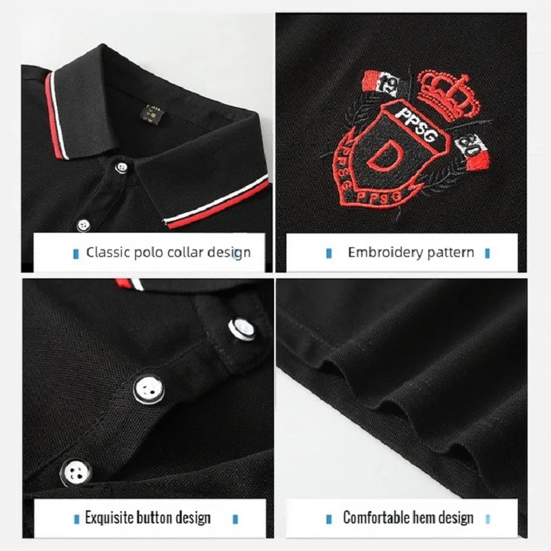 Extra Big Size 12XL Men's Casual Polo Shirt Short Sleeve Summer Tshirt Male Business Classic Elegant Large Plus Collar Golf Wear
