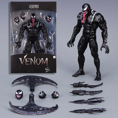 Venom AMAZING YAMAGUCHI legends Action Figure Joint Movable Change Face Statue Model Collectible kids for Toy Gift