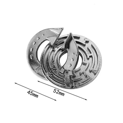 Lock Puzzles Classic IQ Metal Brain teaser Magic Baffling Puzzles Game Toys For Children Adults Funny Gifts Metal Puzzle