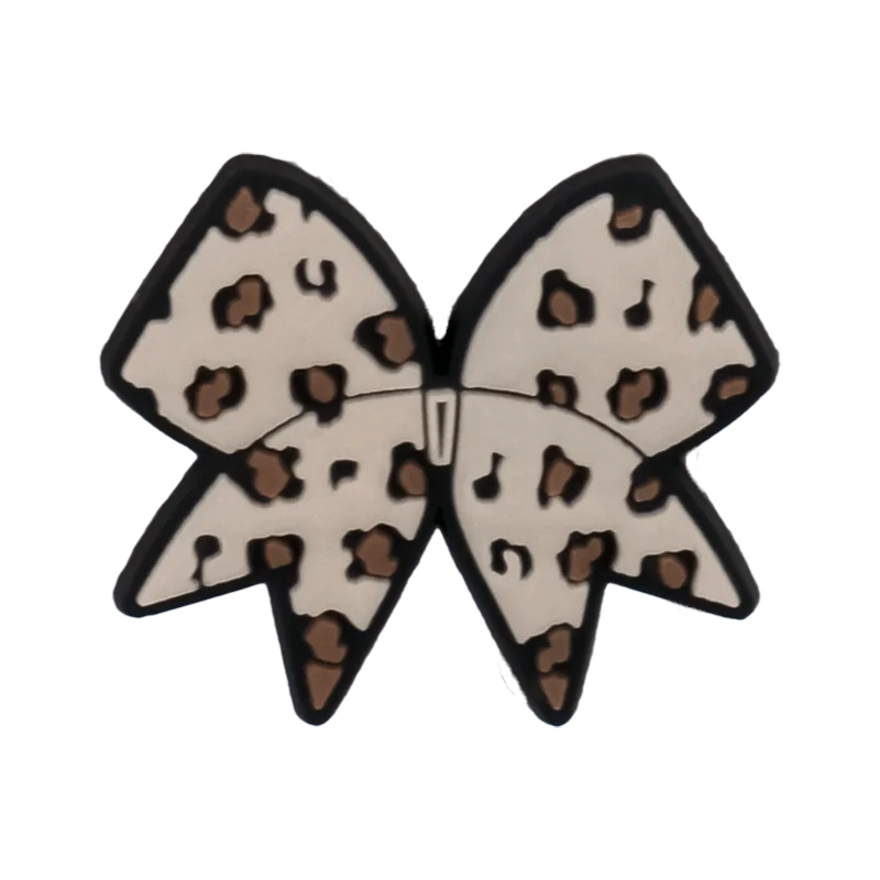1/25pcs Leopard Print Shoe Charms for Hot Girl Women Shoe Decorations Pins Sandals Accessories Lipstick Heart Cherry Clog Buckle