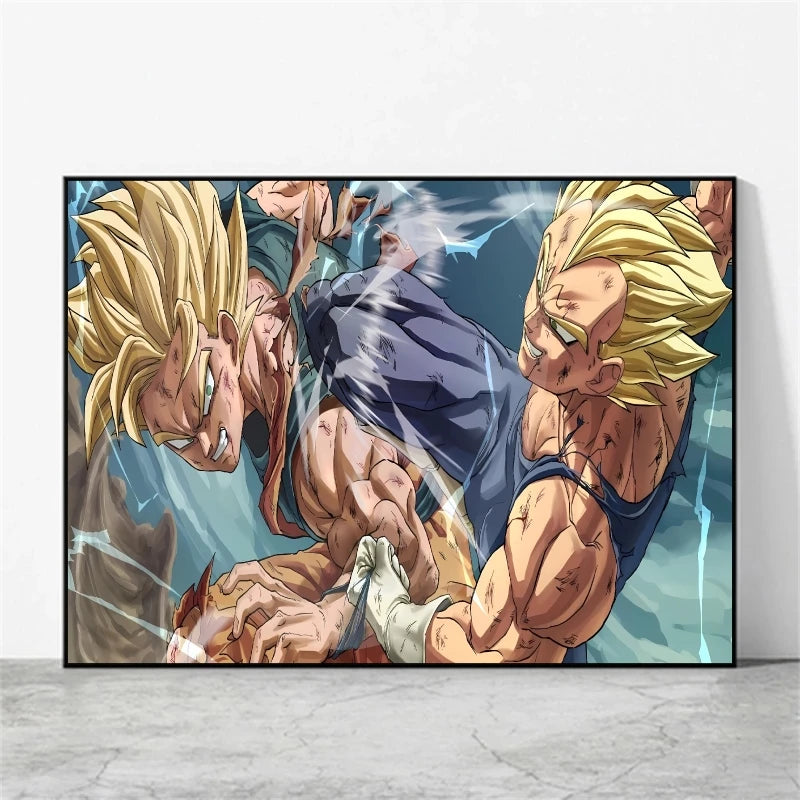 Canvas Posters Dragon Ball Goku Picture Children Gifts Home Decoration Waterproof Comics Pictures High Quality Wall Art Classic