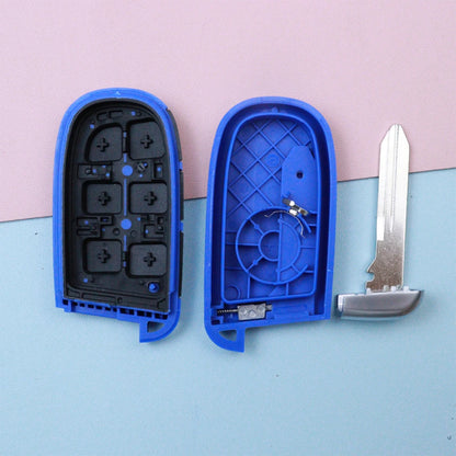Car Key Fob Shell Case Housing for Jeep/Dodge/Chrysler/FIAT 300 500 500L 500X Toro Compass Renegade Charger Challenger Redeye