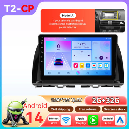 Hizpo 10.1" Eelectronic Devices Car Radio For Mazda CX-5 2012 2013 2014 2015 GPS Navigation Head Unit  6115 RDS Wireless CarPlay