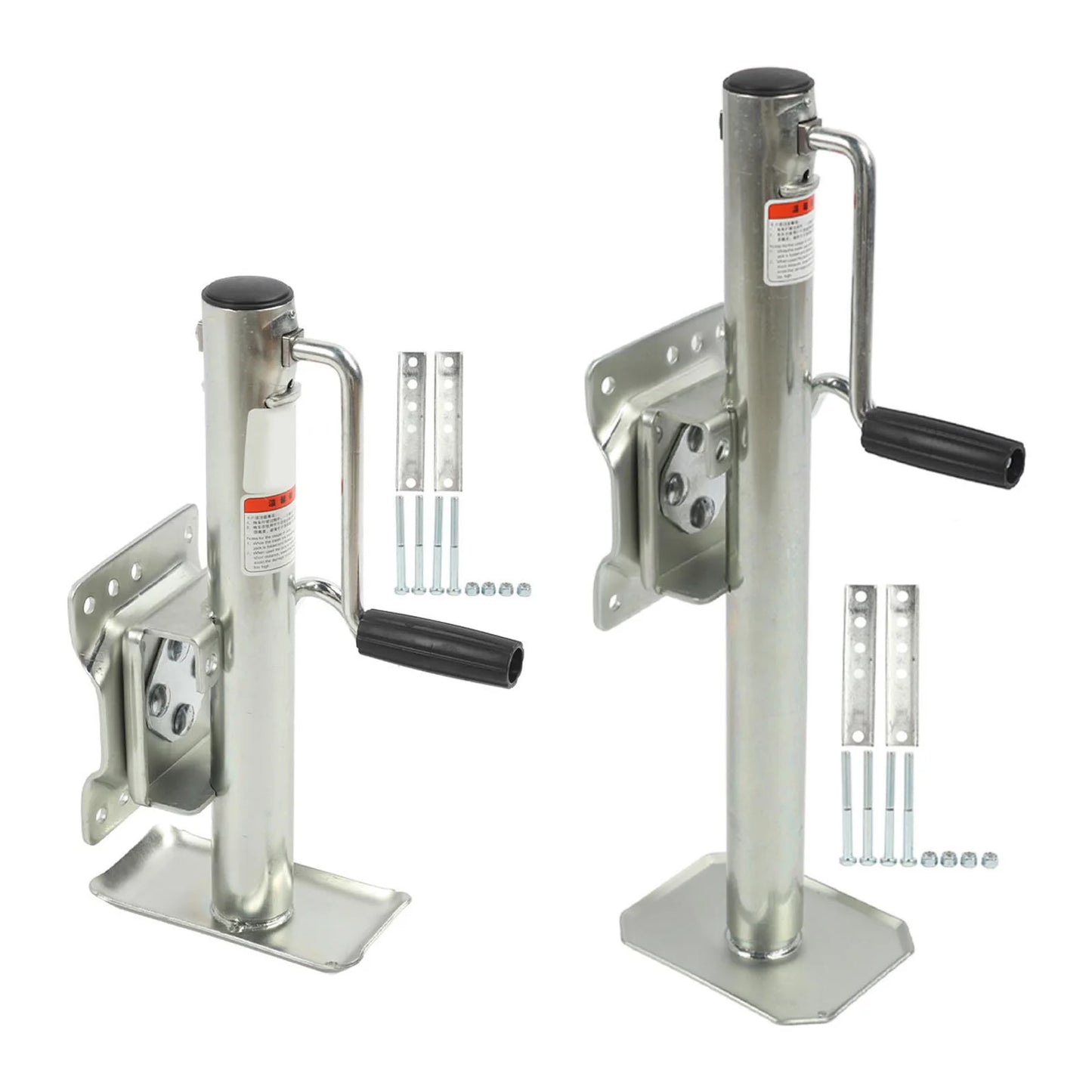 1200lbs Adjustable Trailer Jack with Wheel Side Rotation Handle Swivel Trailer Tongue Jack for ATV UTV Yacht Trailers RVs