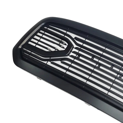 Front Bumper Hood Grille for Dodge Ram 1500 2013 2014 2015 2016 2017 2018 Martin Style Mesh Grill with LED Lights Guard Cover