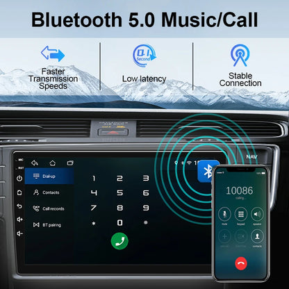 HIPPCRON 2Din 7"/ 9" Car Radio Android Multimedia Video Player Wireless Carplay Android auto Universal LINUX System Touch Screen