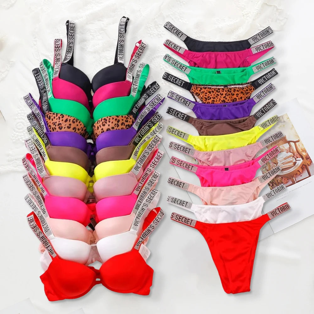 V Soft Versatile Shapewear Sexy Lingerie Bra and Panty Set Push Up Women's Fashion Lingerie Set Sexy Breathable