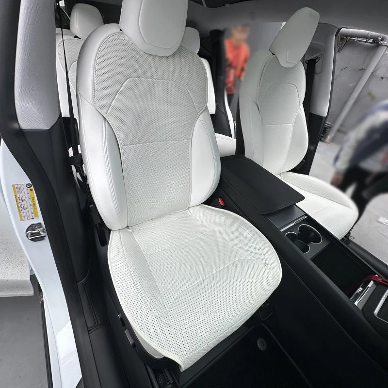 Car Seat Mats For Tesla Model Y L/ Y Juniper Breathable All Season Back Seat Pad Protector Covers Nappaleather Cushion Accessori