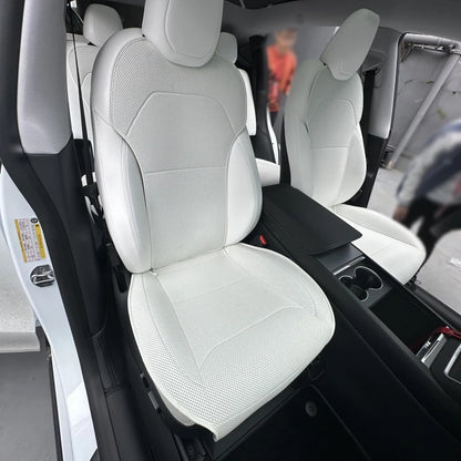 Car Seat Mats For Tesla Model Y L/ Y Juniper Breathable All Season Back Seat Pad Protector Covers Nappaleather Cushion Accessori