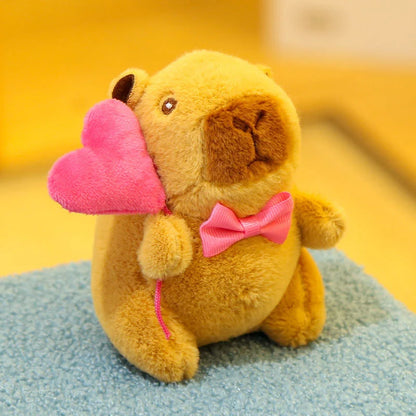 29styles Cartoon Capybara Plush Keychain Cute Stuffed Doll Toys Bag Pendant Hanging Decoration Kapila Doll Ornament Keyring Gift