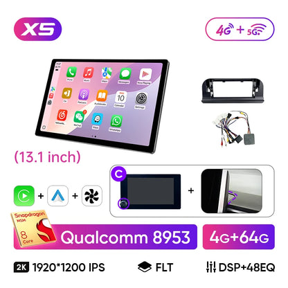 Ainavi 13.1 Inch For Toyota Corolla E210 2019 2020 2022 2023 2025 Car Radio Wireless Carplay Android Auto Car Multimedia Player