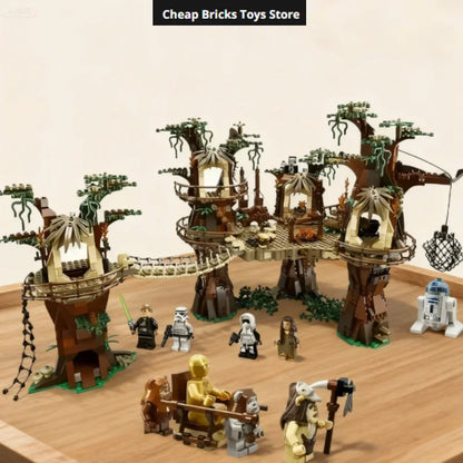 Cheap Moc Village Bricks Building Blocks Compatible 1990pcs Space Wars Ucs Movie Dispaly Model Birthday Gifts for Teenage Toy A