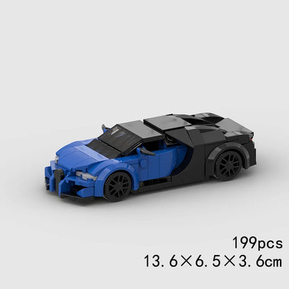 MOC Speed Sports Super Race Car Model Building Blocks Pickup Police Bricks City Racing Vehicle SUV Technical Rally Sport Toy