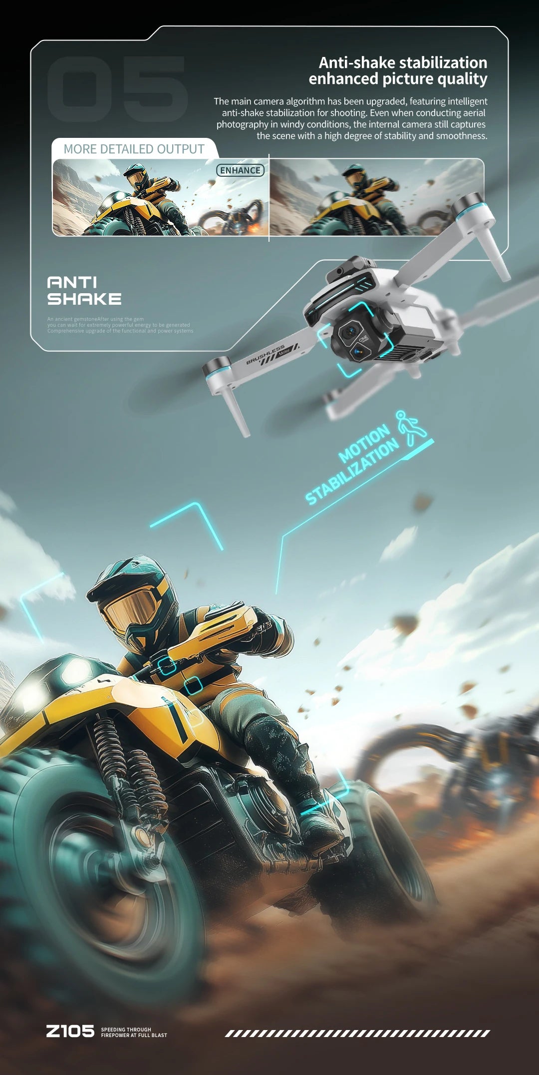 Z105 Mini Drone RC Quadcopter with Brushed Motor Brainy Flight 4.5-inch Remote Control Kid/Beginner-Friendly Toy Friendship Gift