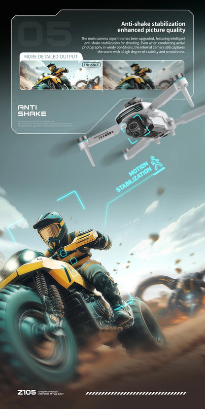 Z105 Mini Drone RC Quadcopter with Brushed Motor Brainy Flight 4.5-inch Remote Control Kid/Beginner-Friendly Toy Friendship Gift