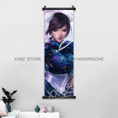 Fighting Game Street Fighter Home Decoration Hanging Painting Gouken Figures Wall Artwork Scrolls Picture Canvas Print Poster