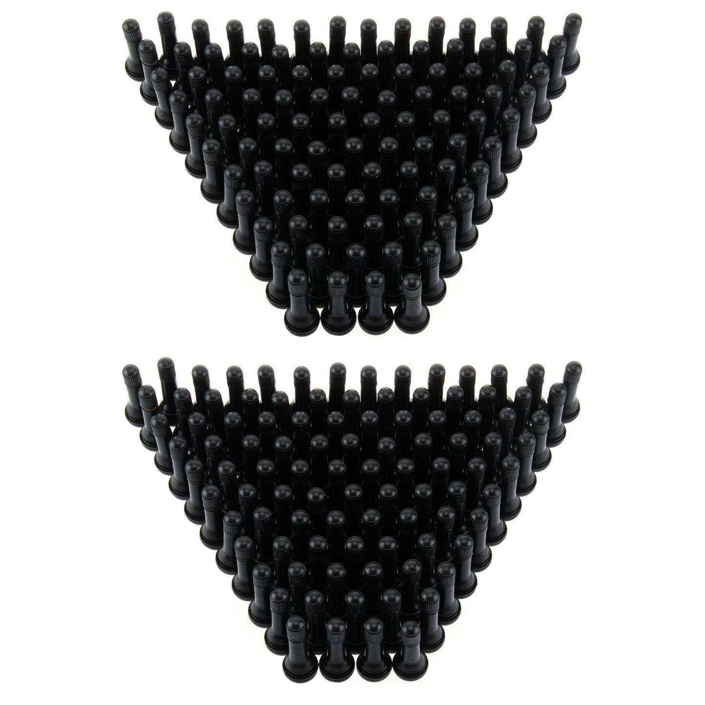 100Pcs TR414 Tubeless Rubber Car Wheel Tire Valve Car Motorcycle SUV Valve Core Stem Rubber Snap-in Bicycle Auto Accessories