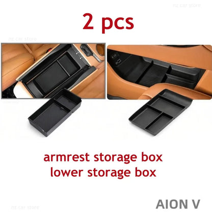 Armrest Storage Box Organizer For GAC AION V 2025 2026 Car Organizer Interior Accessories