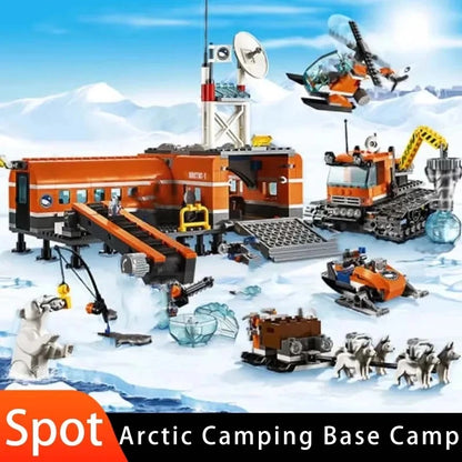 Compatible Brick Sets City Series Building Blocks 60062 Arctic Exploration Icebreaker Ship Large Model Children's Gift Toys