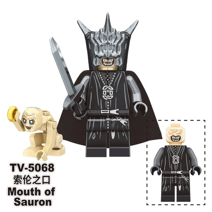 Mini Lord Rings Action Figures Building Block Ringwraiths Orcs Legion Elf King Princ Knight Dwarf Wizard Movie Characters Bricks