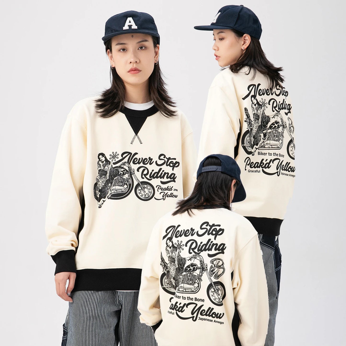 Monkey Store Autumn Winter Hoodie Unisex Casual Print round Neck Sweatshirt Warm Comfortable Cotton Long Sleeve Youth Fashion