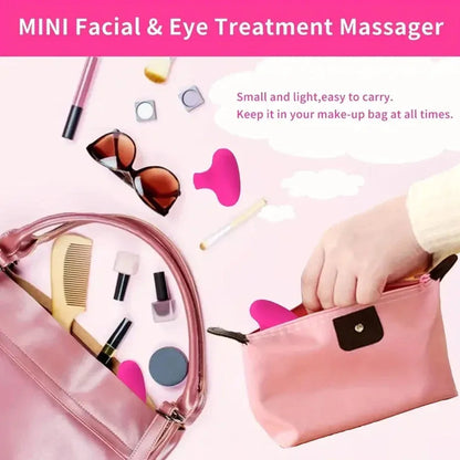 Pocket Mini Ring Face and Eye Massager Portable USB Charging Waterproof Face Eyes Body Relieve Fatigue Facial Skin Care Tools