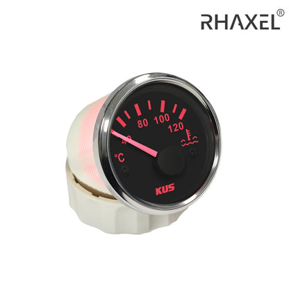 KUS Water Temp Temperature Gauge Meter Indicator 40-120℃ with Backlight 12V/24V 52MM(2") for Car Truck Sailboat