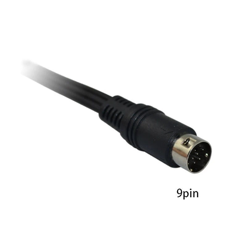 1.8m AV Cable for SEGA Genesis II III/MD 2/3 Wire Audio Video 3RCA to 9pin Cable for Mega Drive Extension Cord
