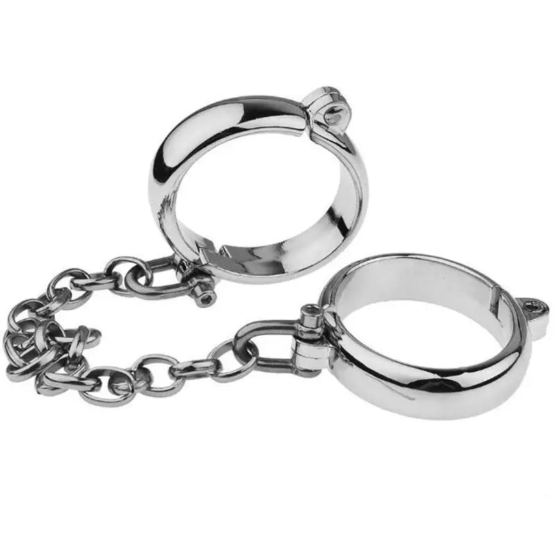 DIY Metal Tool Lock Elliptical Metal Ring Chain Bdsm Home Men's And Women's Slave Restraint Tool Parts Accessories Sex Products