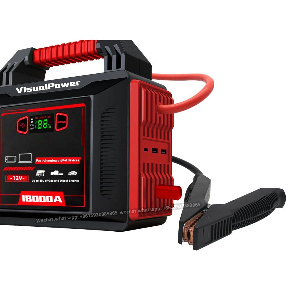 Start All Semi Trucks PD65W 18000 Heavy Duty Jump Starter Battery Starter Booster /bus Caravan Heavy Duty Jump Pack