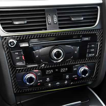 Car Center Console Gear Shift Panel Set, For Audi A4 S4 RS4 A5 S5 RS5 (2007-2016) Carbon Fiber Interior Sticker Trim Accessories