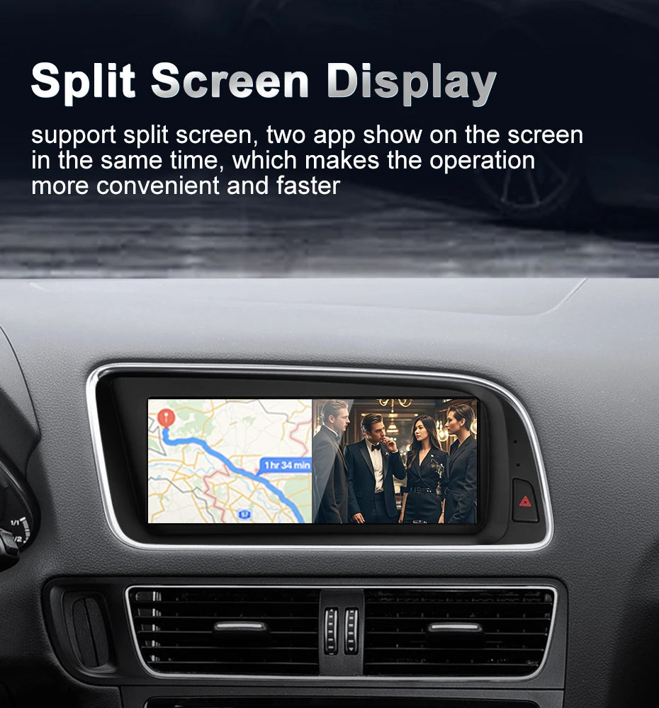 STWEI Qualcomm Snapdragon 680 6225 2.4GHz Wireless CarPlay Android13 Auto For AUDI Q5 Car Multiledia Players Video GPS Bluetooth