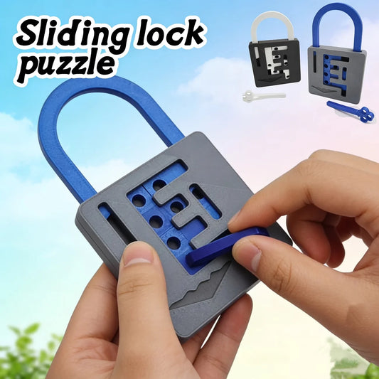 1/2 Pcs Lock Shape Maze Puzzle, Puzzle Relief Puzzle Lock Shape, Creative Relief Tool, Cultivate Thinking, Relieve Stress
