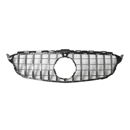 XVIP GTR Style Front Racing Grille For Mercedes Benz C-Class W205 2015-2018 C180 C200 C300 Chrome Diamonds Style Bumper Grilles