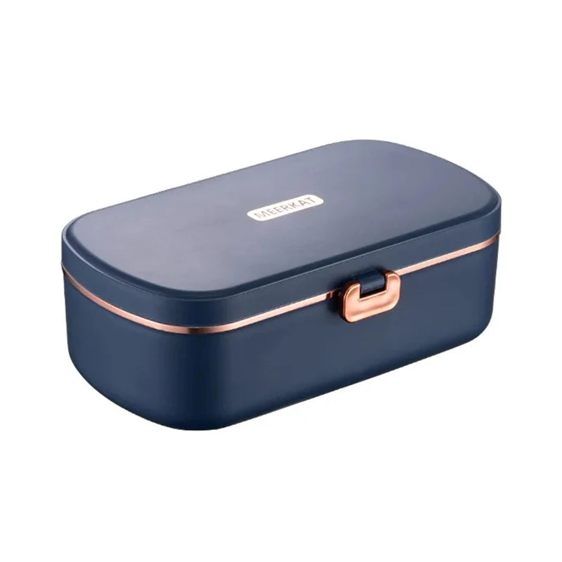 220V Electric Lunch Box 900ml Portable Rice Cooker Water Free Heating Bento Box  Thermostatic Heating Food Warmer For Office