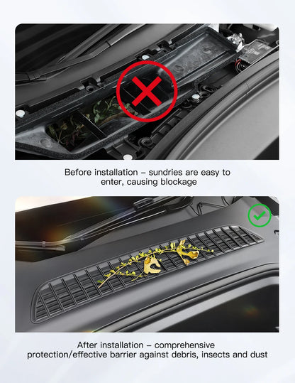 YZ Air Inlet Protective Cover For Tesla Model Y/YL 2026 Juniper Anti-insect Anti-fouling Front Air-Conditioning Insect-proof Net