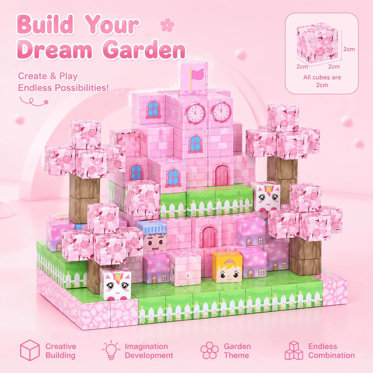 36-128 Pcs Magnetic Building Blocks Kids Magnetic Toys Cool Construction Toys Safe ABS Travel Set Xmas Halloween Gift