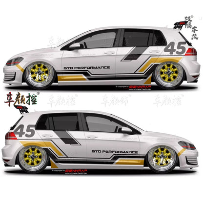Car stickers For Volkswagen Golf8 MK5 MK6 MK7 GTI POLO customized exterior design sporty fashionable decals Vinyl  Accessories